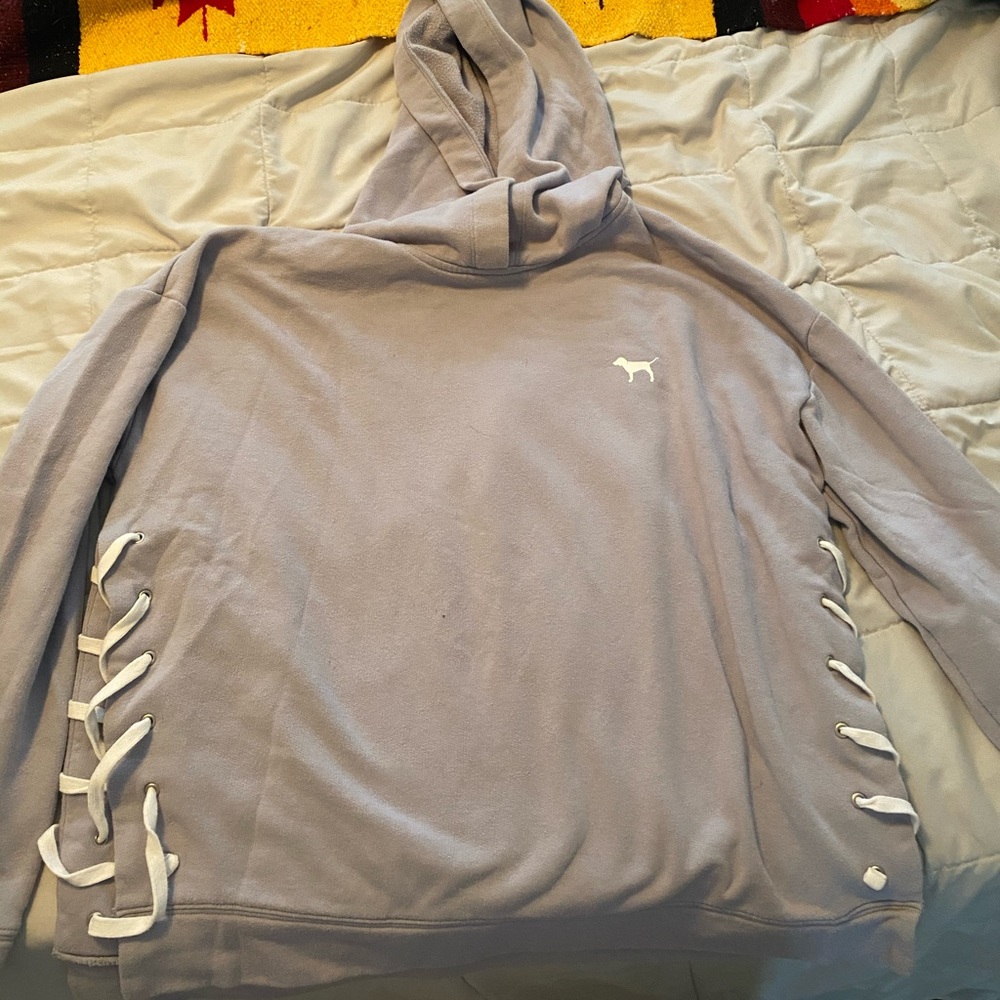 VS pink hoodie. Hockey style.